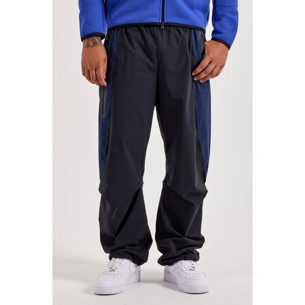 NWT Nike Men's Dri-FIT Woven Color-Block Black Navy Oversized Pants S